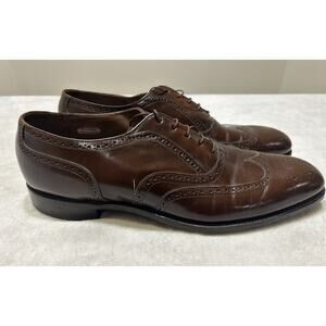 Vintage Bostonian Shoes Mens Size 14 B Brown Leather Wingtip Made Oxford USA